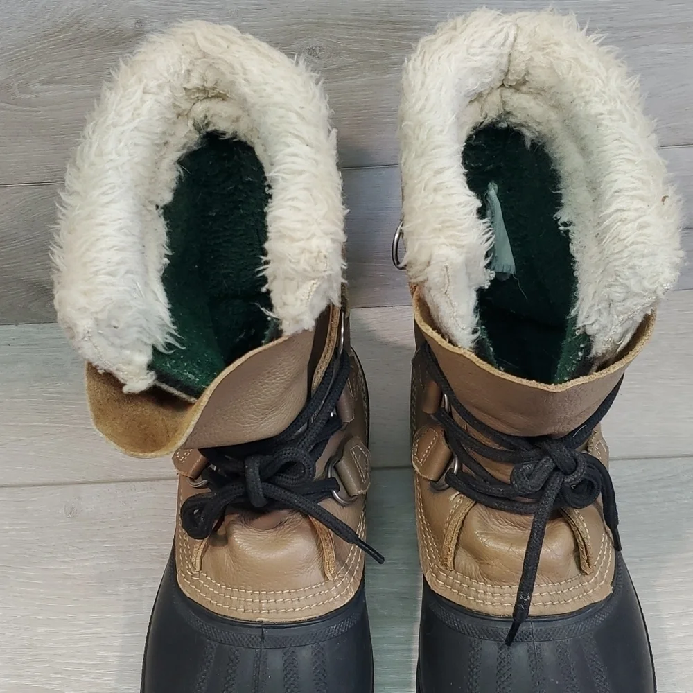 Sorel Mens Insulated Lined Outdoor Duck Rubber Mid calf boots shoes sz 7